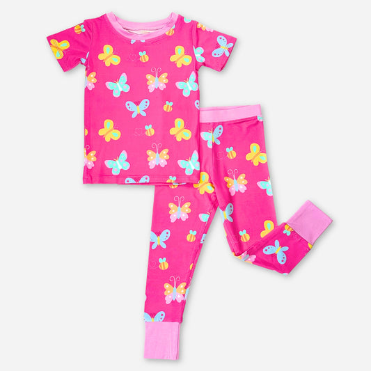 Flutterpop Short Sleeve Pajama Set