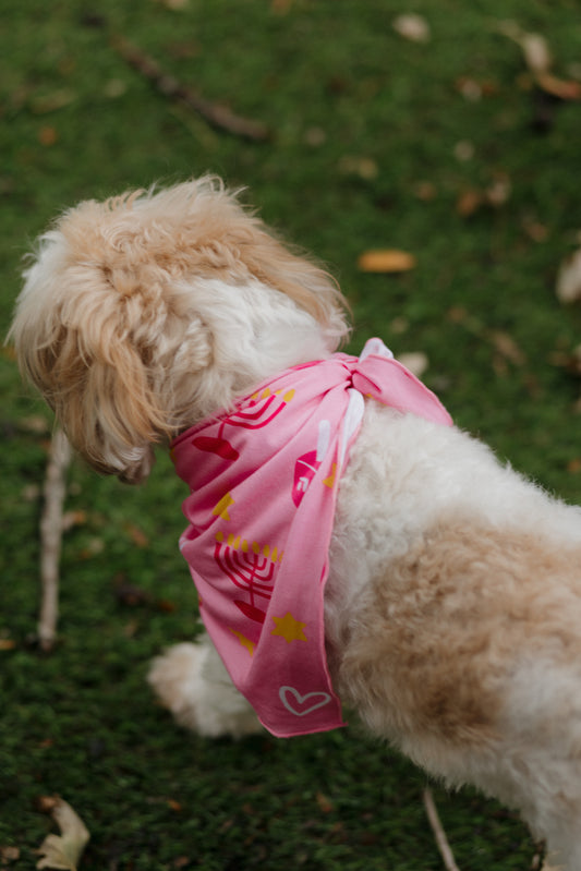 Shine Bright Pink Dog Bandana