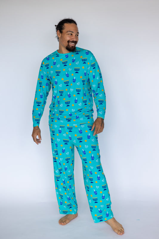 Shine Bright Blue Men’s Pajama Set