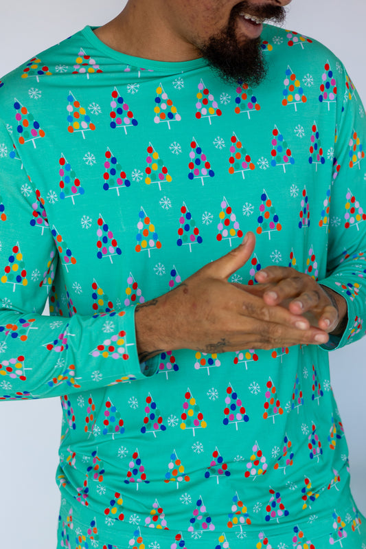 Gumdrop Tree Green Men’s Pajama Set