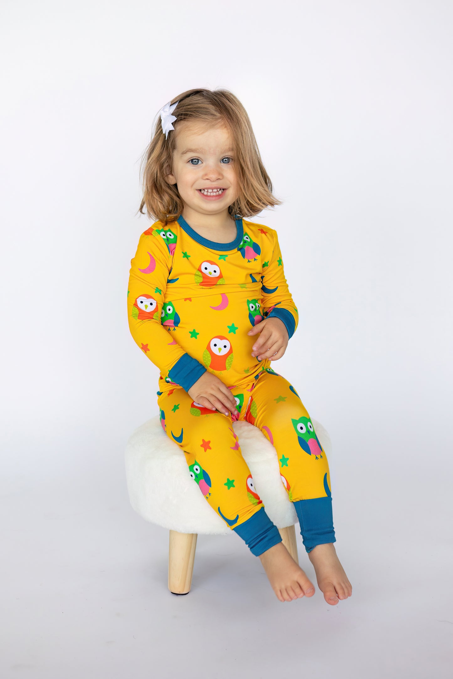 Twilight Hoots Two-Piece Pajama Set