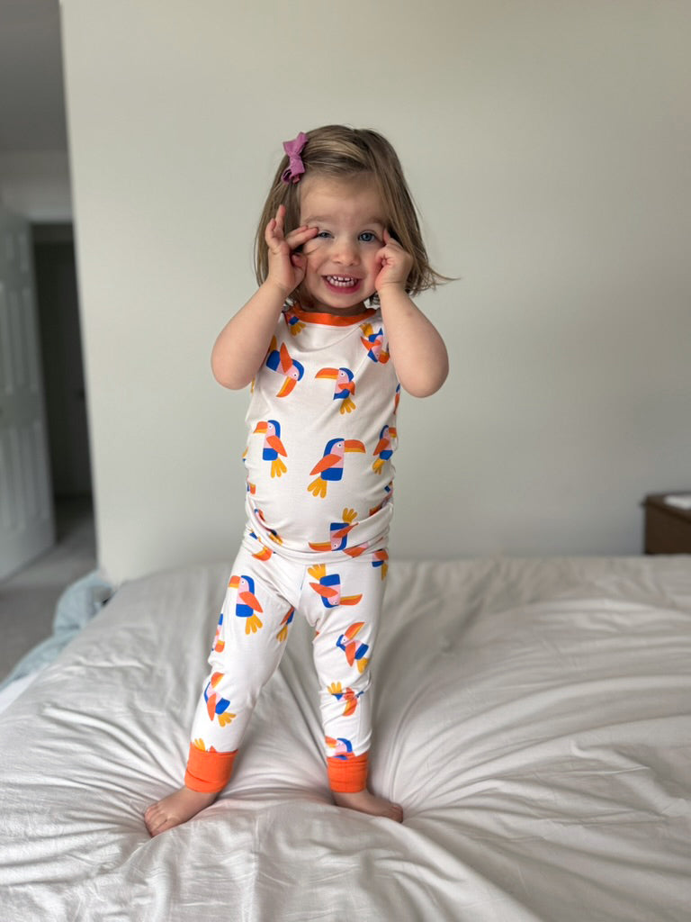 Toucan Short Sleeve Pajama Set