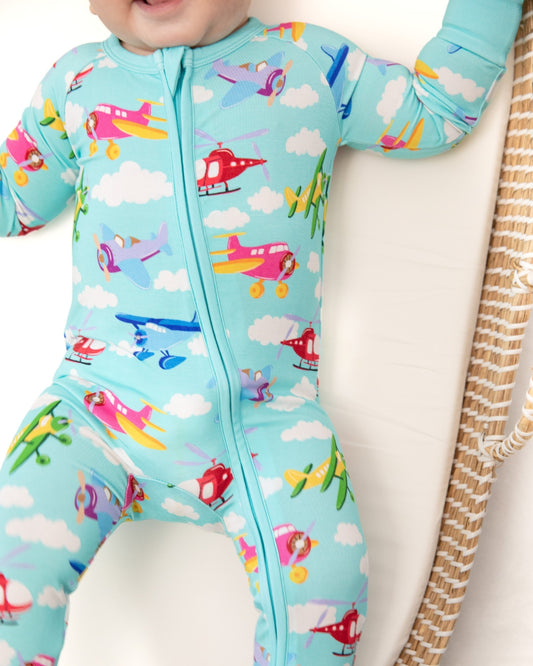 Frequent Flyer Airplane Bamboo Zippy