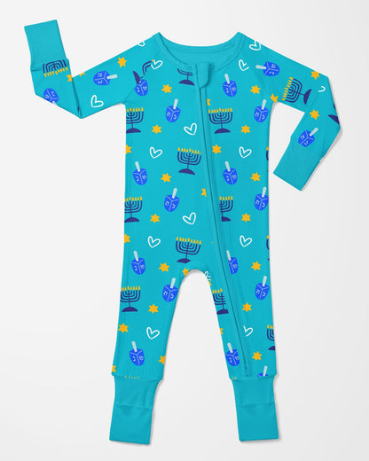 Hanukkah Shine Bright Blue Zippy