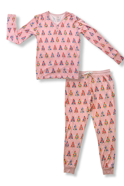Gumdrop Tree Pink Women’s Pajama Set