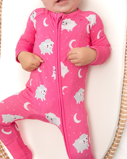 Sheep Dreams Bamboo Zippy