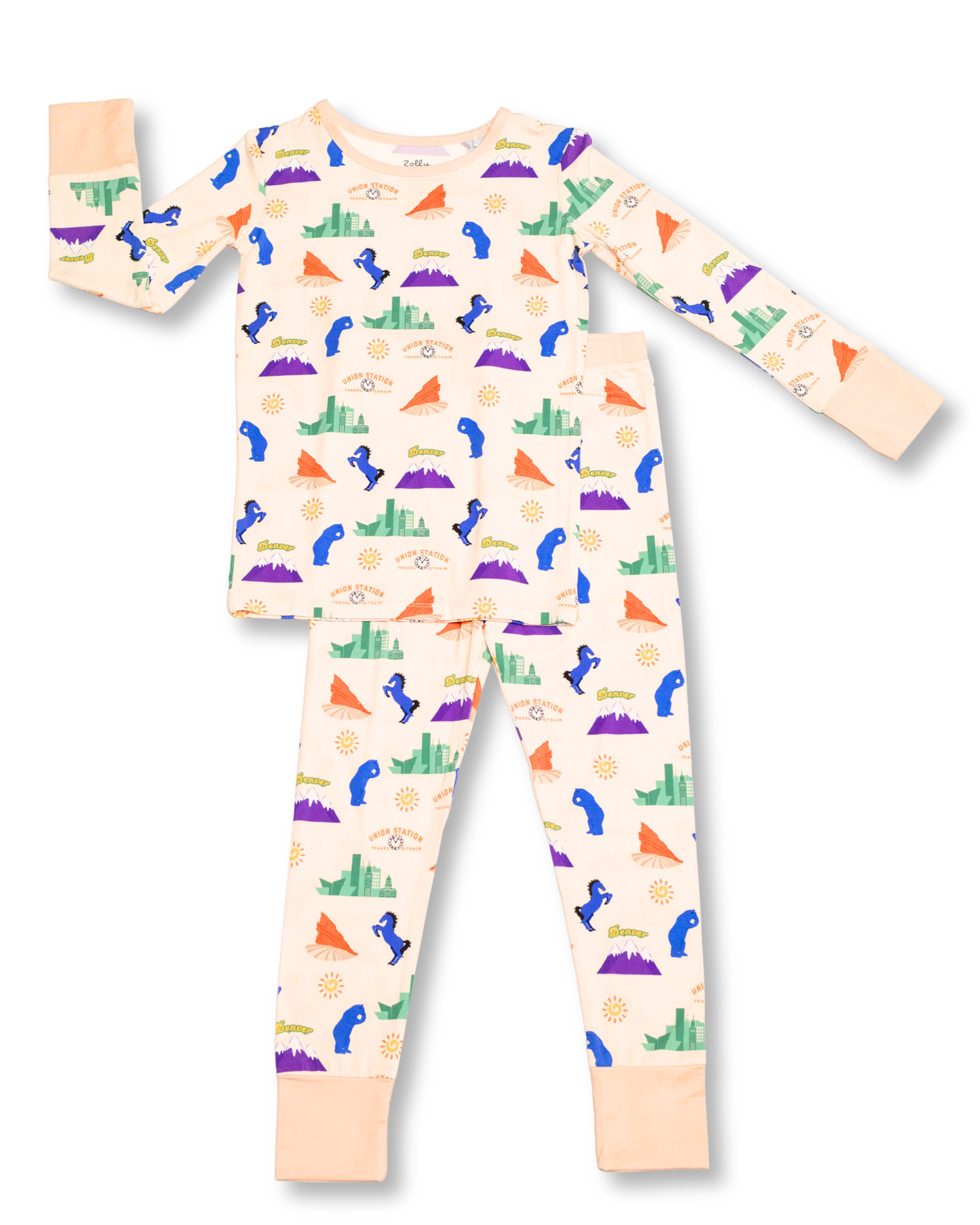 Special Edition Denver Landmarks Bamboo Long Sleeve Two-Piece Pajama Set