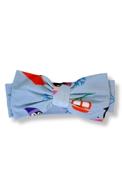 Polar Penguins Newborn Bow