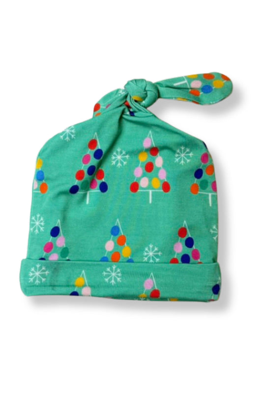 Gumdrop Tree Green Top Knot Hat