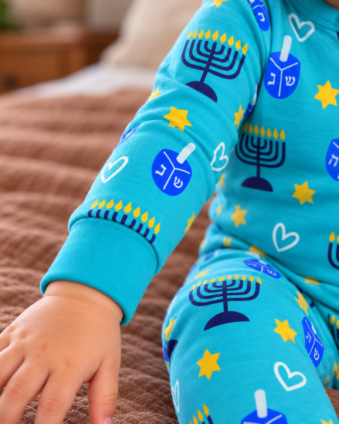 Hanukkah Shine Bright Blue Zippy