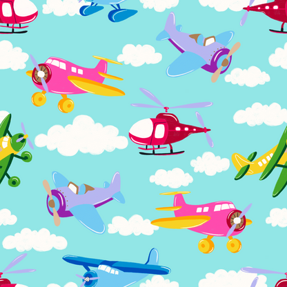 Airplanes Bamboo Zippy