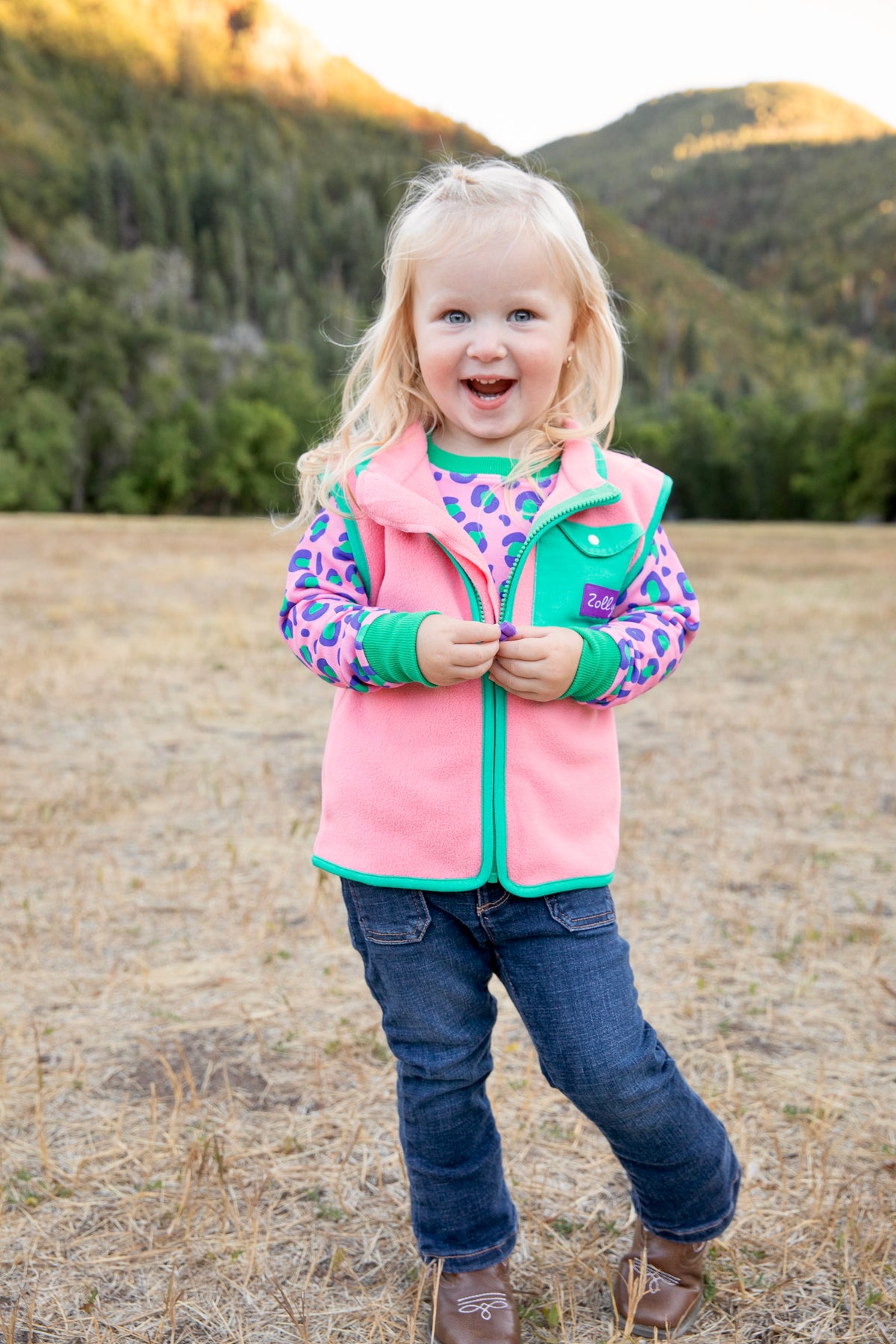 Bubblegum Pop Fleece Vest