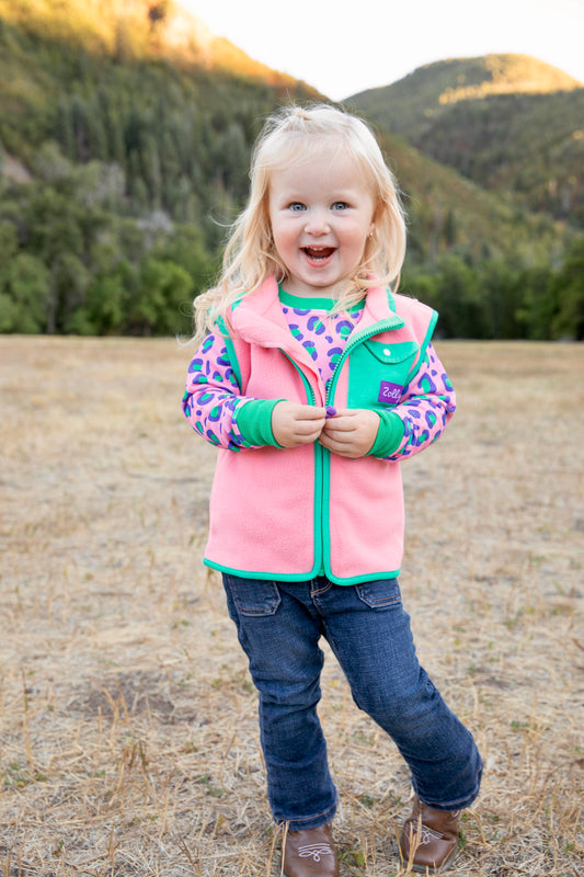 Bubblegum Pop Fleece Vest