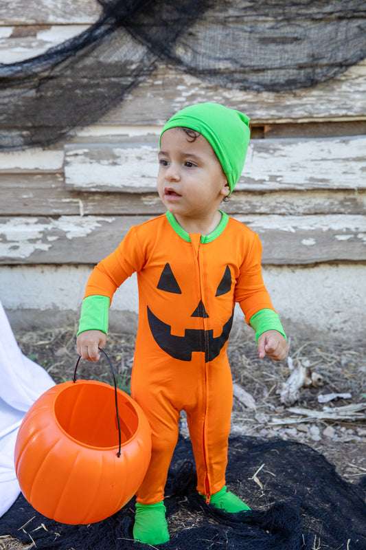 Pumpkin Patch PJ + Hat Costume Set