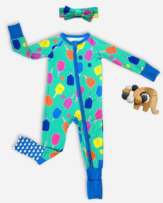 Pickleball Newborn Gift Set - with Bow