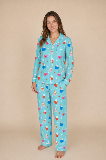 Cuppa Cozy Women’s Bamboo Pajama Set