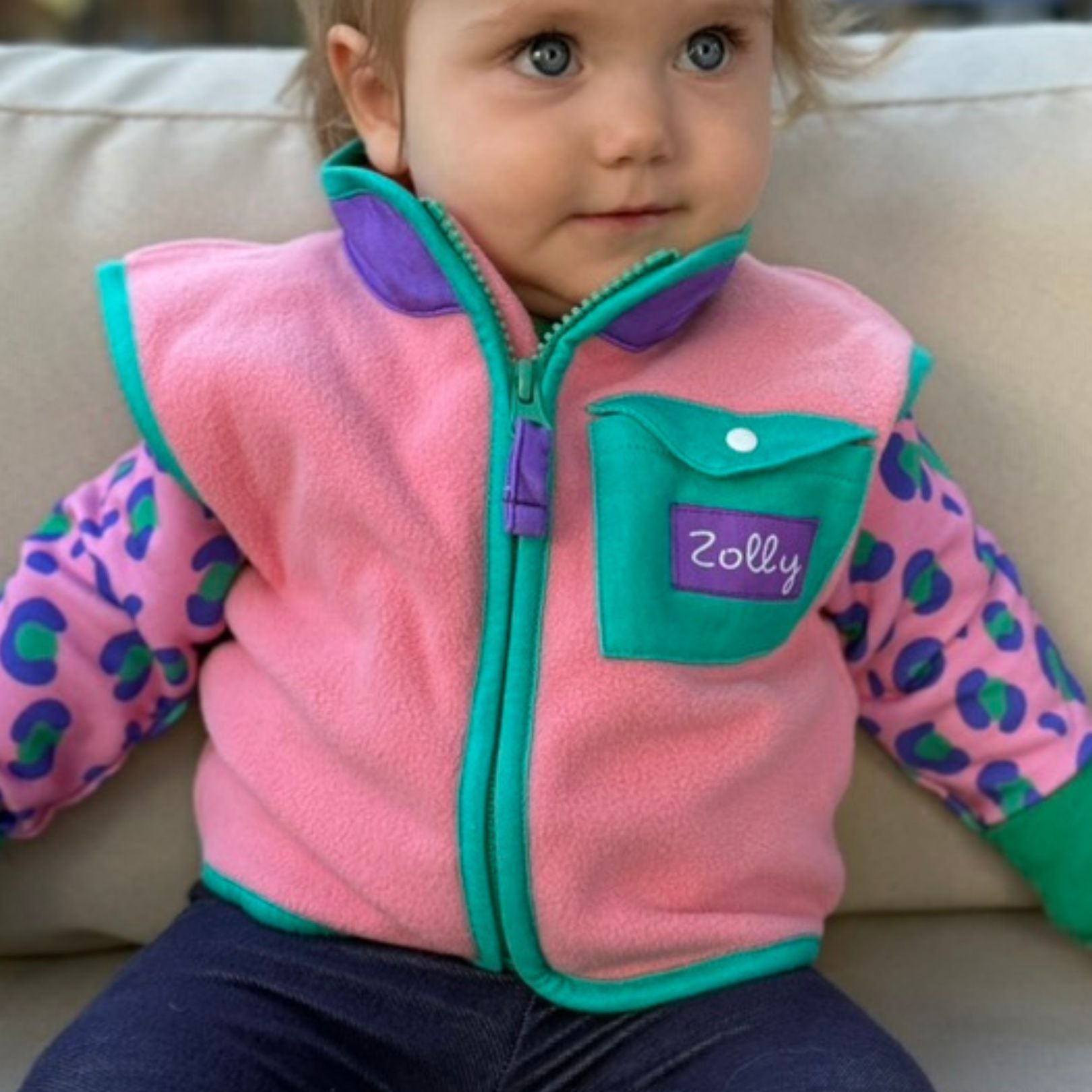Bubblegum Pop Fleece Vest – Zolly Kids