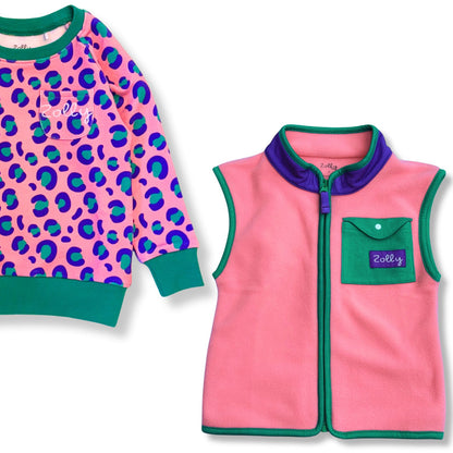 Pink Sweater + Vest Bundle