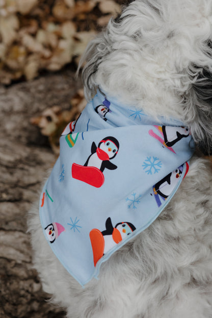 Polar Penguins Dog Bandana