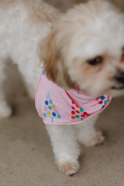 Gumdrop Tree Pink Dog Bandana