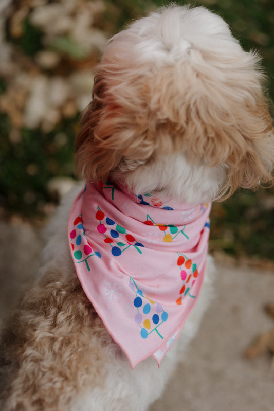 Gumdrop Tree Pink Dog Bandana