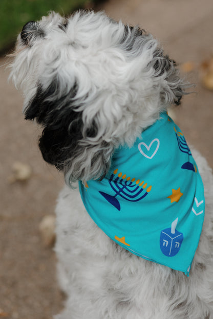 Shine Bright Blue Dog Bandana