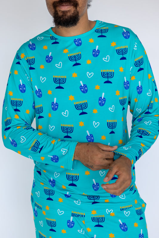 Shine Bright Blue Men’s Pajama Set