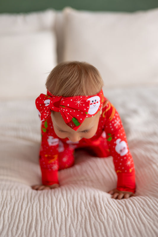 Christmas Morning Newborn Bow