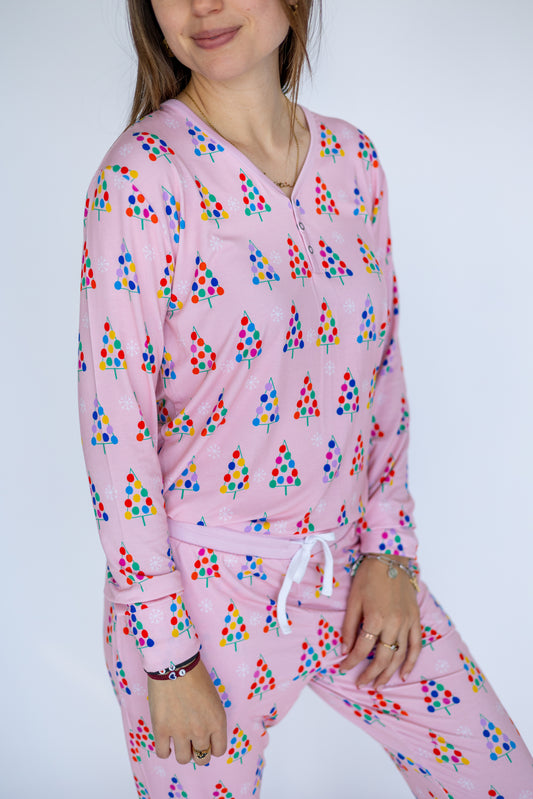 Gumdrop Tree Pink Women’s Pajama Set