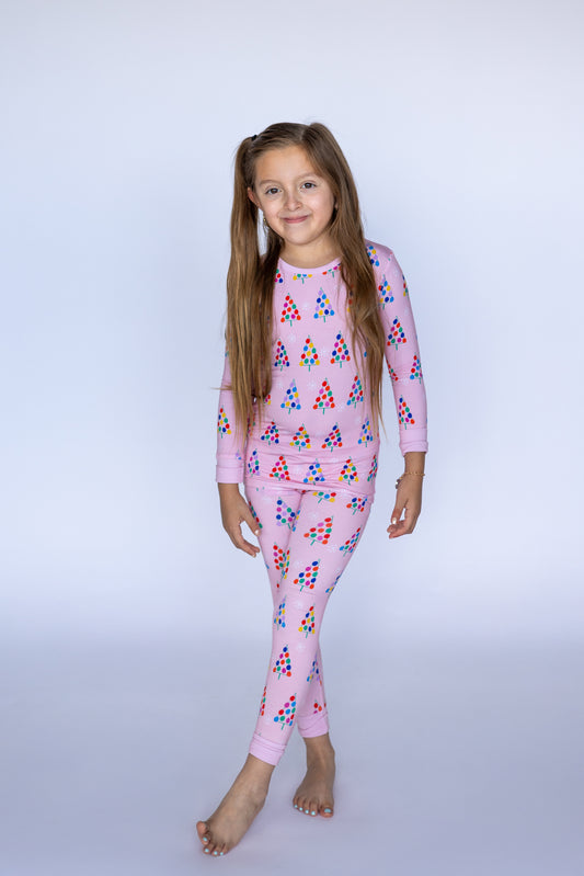 Gumdrop Tree Pink Two Piece Set