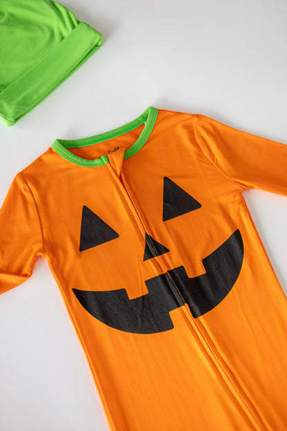 Pumpkin Patch PJ + Hat Costume Set