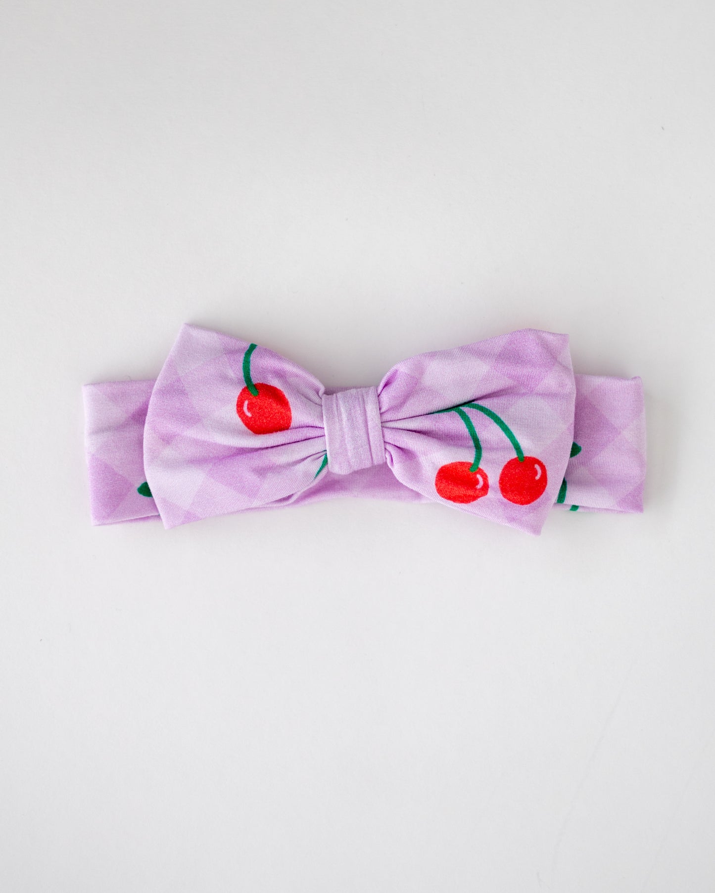 Lavender Cherry Bow