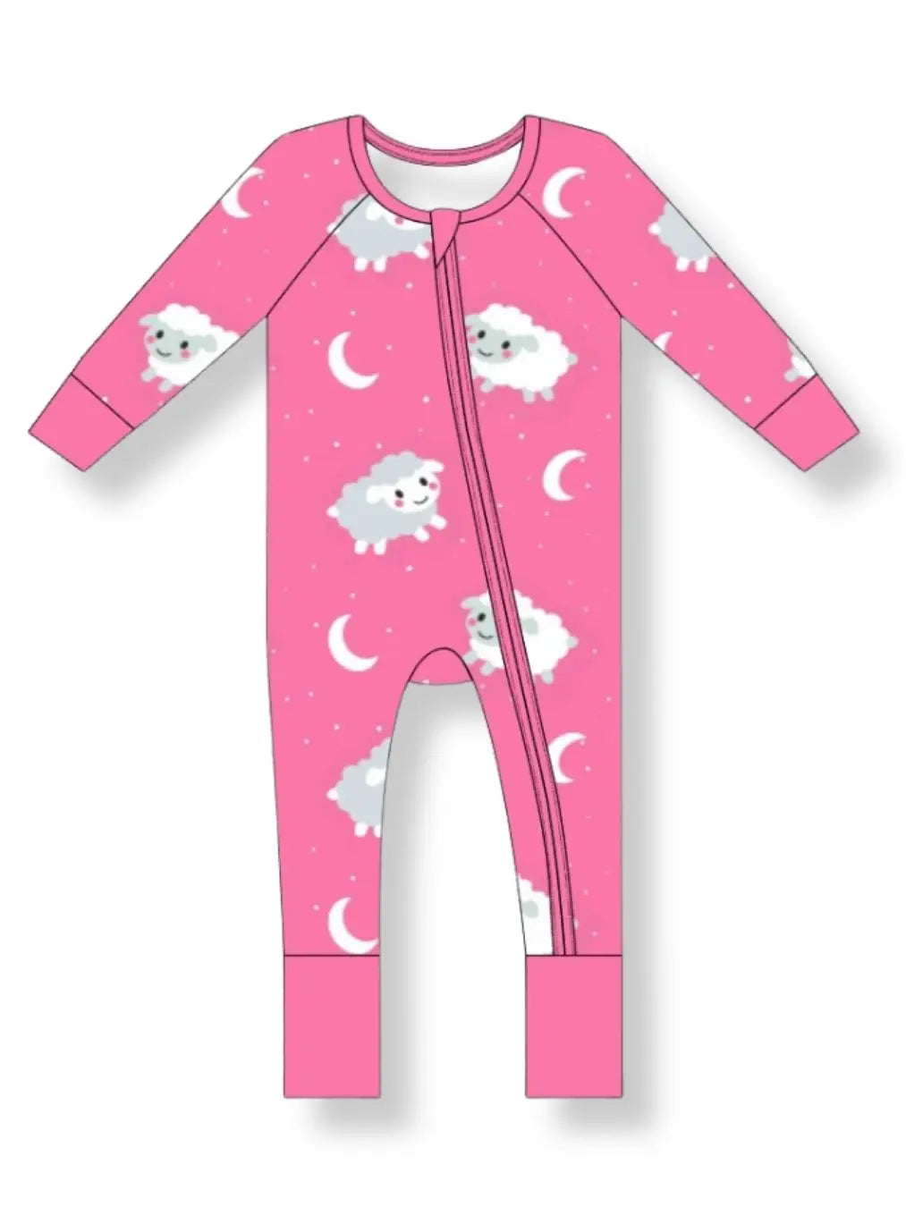 Pink Sheep Bamboo Zippy