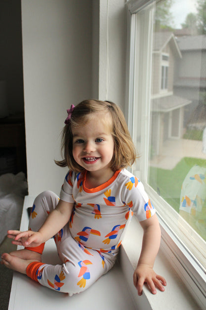 Toucan Short Sleeve Pajama Set